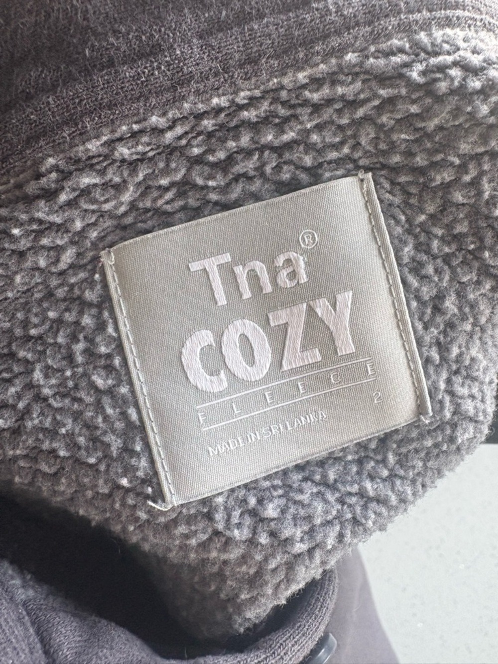 TNA cozy button up sweater - size 2